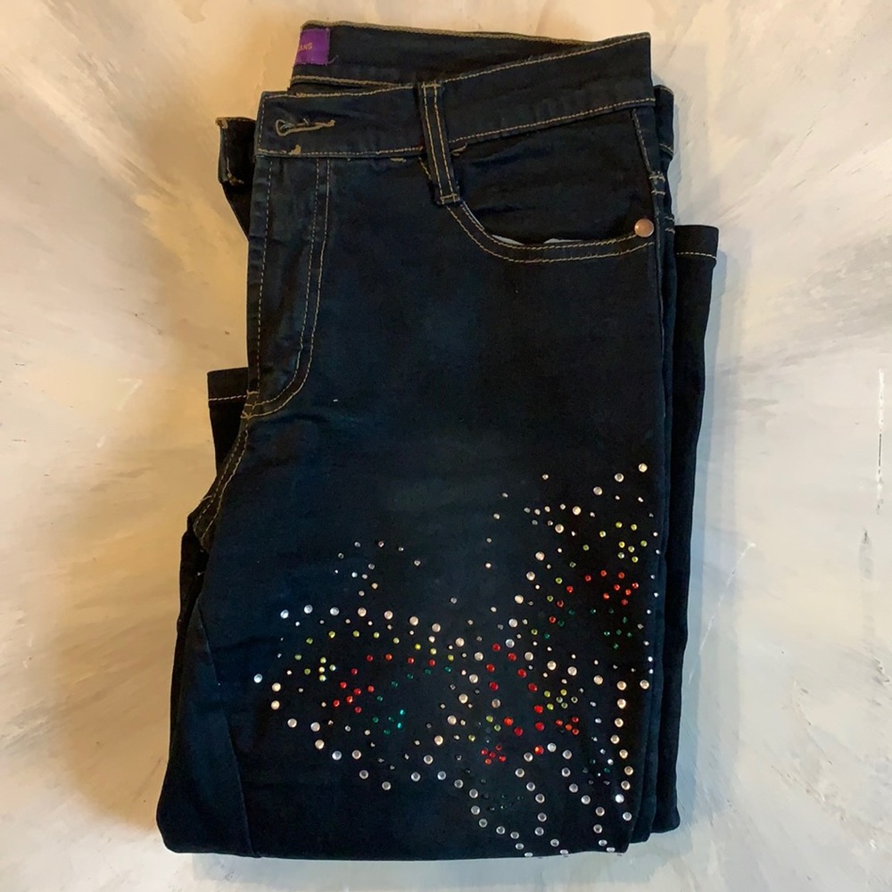 - Butterfly embellished Jean -